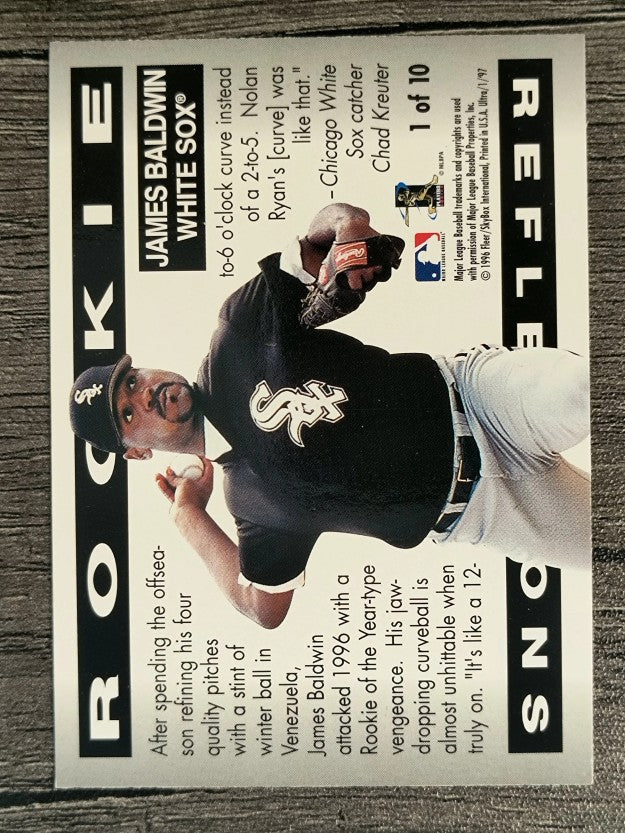 1997 Ultra Rookie Reflections #1 James Baldwin