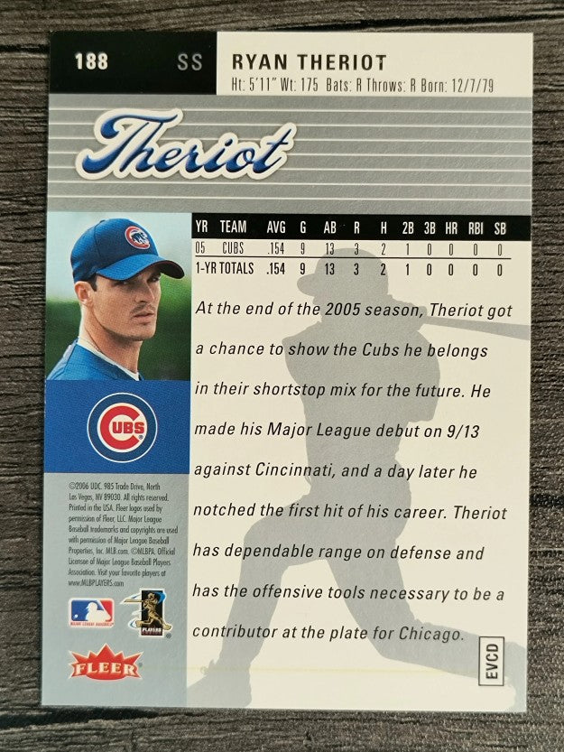 2006 Ultra #188 Ryan Theriot RC