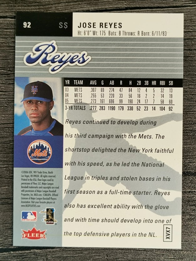 2006 Ultra #92 Jose Reyes