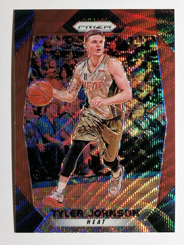 2017-18 Panini Prizm Prizms Ruby Wave #56 Tyler Johnson