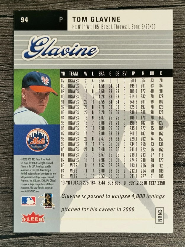 2006 Ultra #94 Tom Glavine
