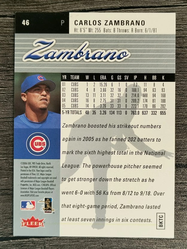 2006 Ultra #46 Carlos Zambrano