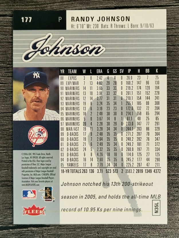 2006 Ultra #177 Randy Johnson