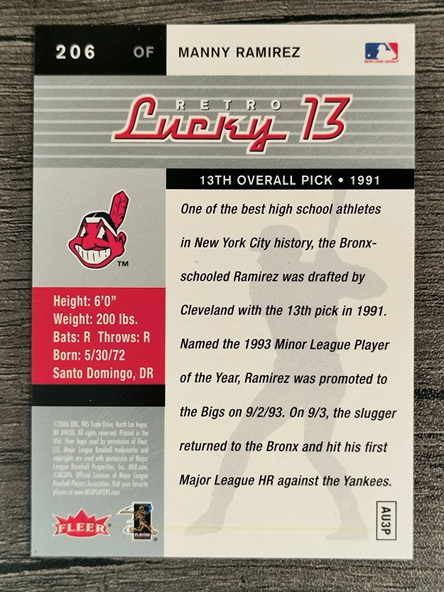 2006 Ultra #206 Manny Ramirez RL13