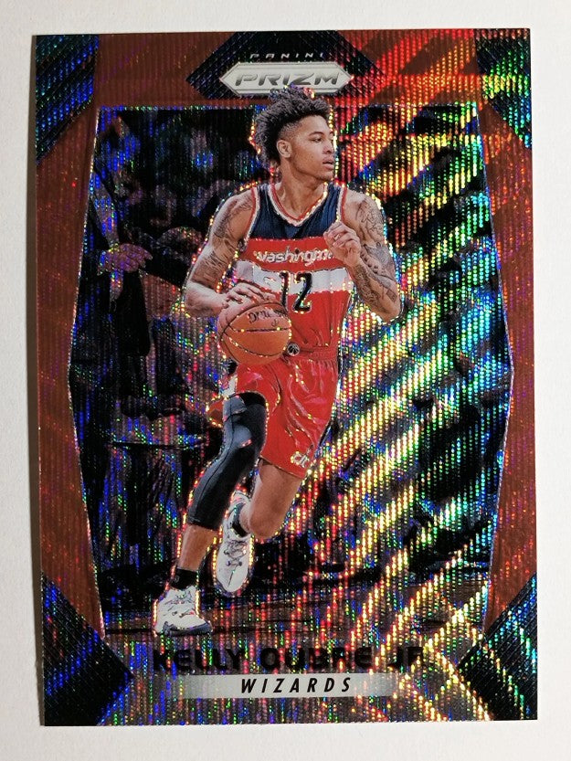 2017-18 Panini Prizm Prizms Ruby Wave #136 Kelly Oubre Jr.
