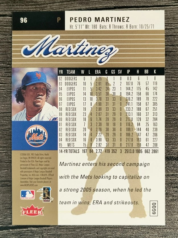 2006 Ultra Gold Medallion #96 Pedro Martinez