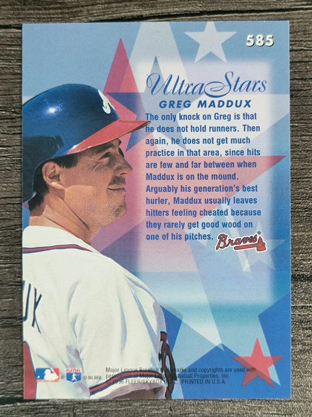 1996 Ultra #585 Greg Maddux STA