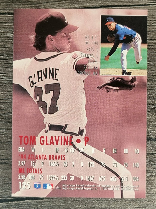 1995 Ultra #125 Tom Glavine