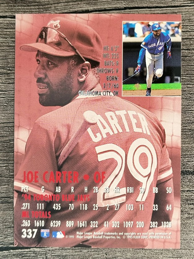 1995 Ultra #337 Joe Carter