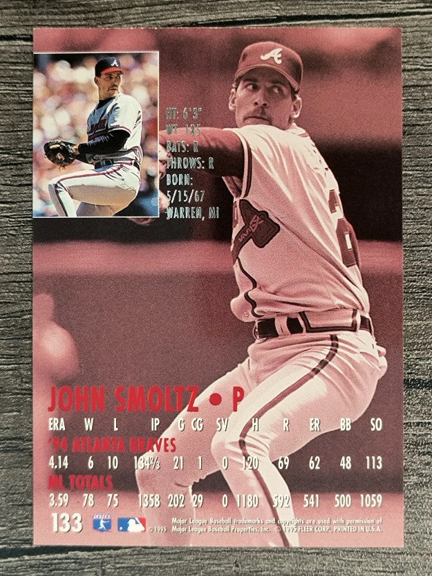 1995 Ultra #133 John Smoltz