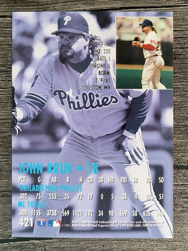 1995 Ultra #421 John Kruk