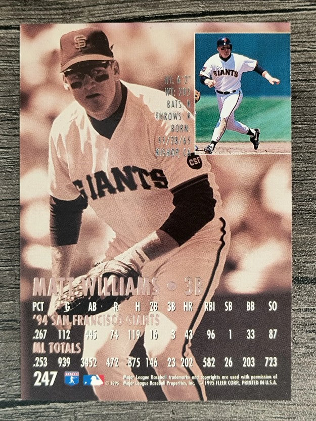 1995 Ultra #247 Matt Williams