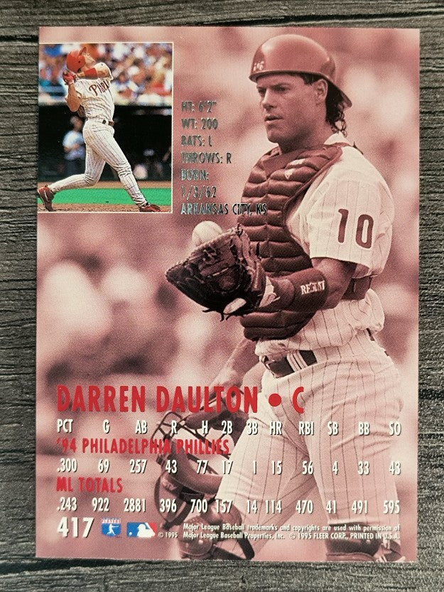 1995 Ultra #417 Darren Daulton