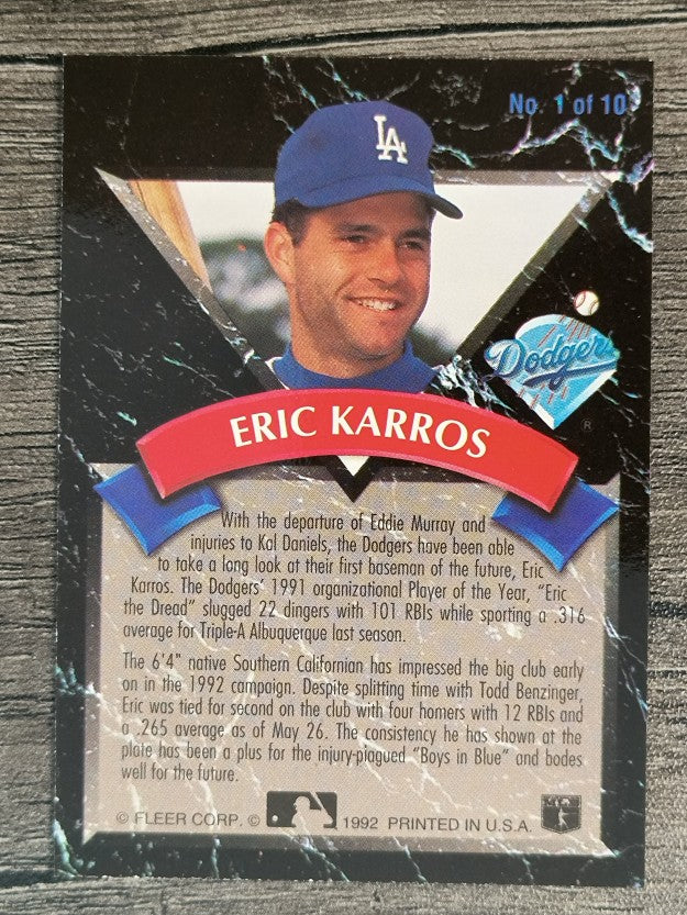 1992 Ultra All-Rookies #1 Eric Karros