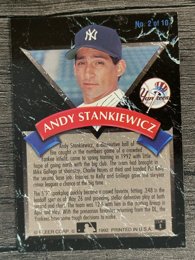 1992 Ultra All-Rookies #2 Andy Stankiewicz