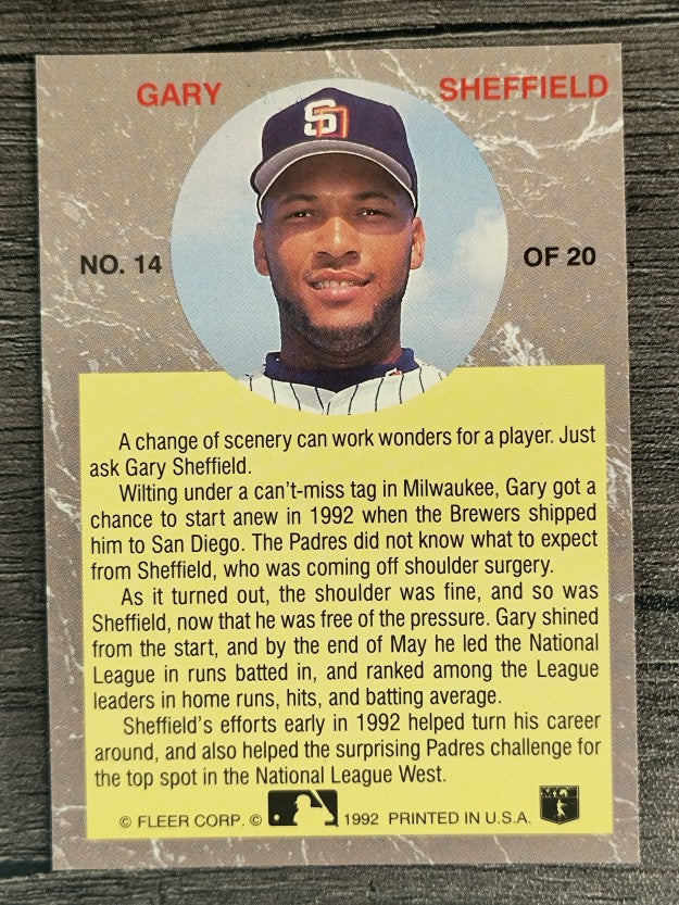 1992 Ultra All-Stars #14 Gary Sheffield