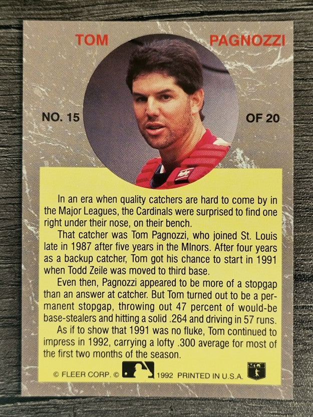 1992 Ultra All-Stars #15 Tom Pagnozzi