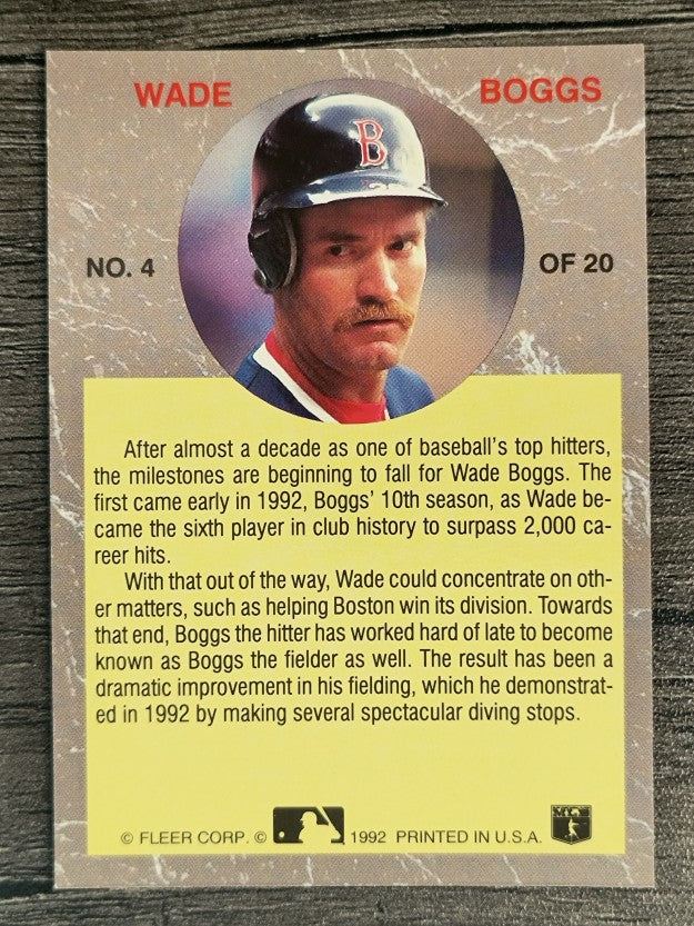 1992 Ultra All-Stars #4 Wade Boggs