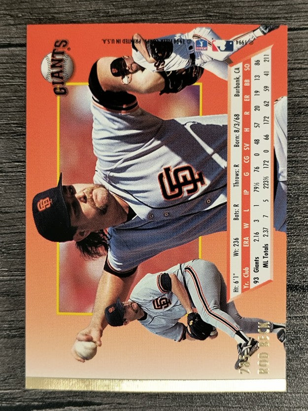 1994 Ultra #285 Rod Beck