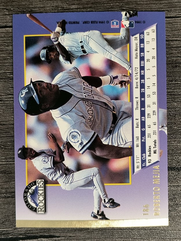 1994 Ultra #186 Roberto Mejia