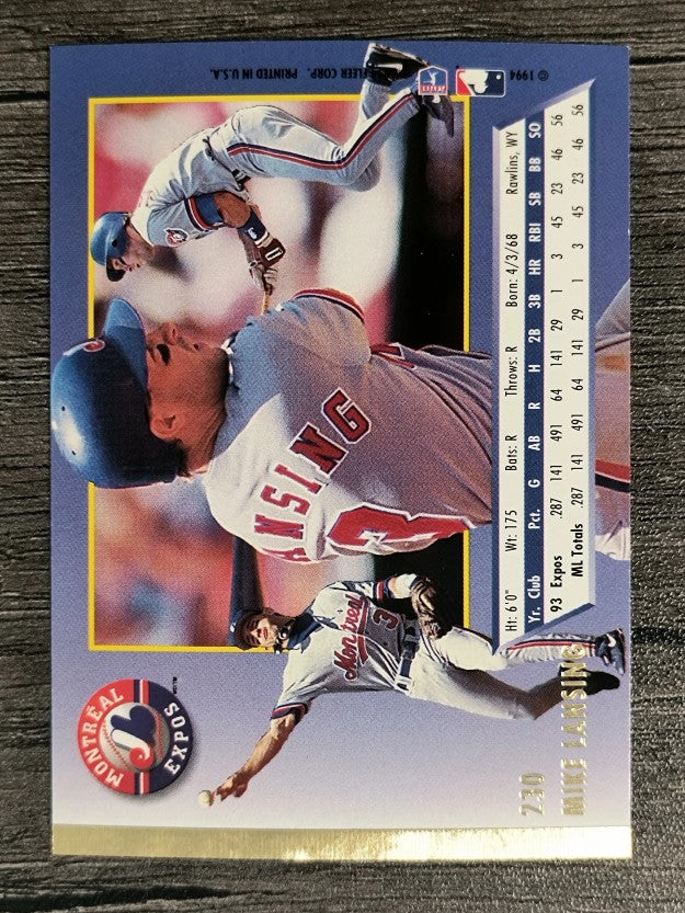 1994 Ultra #230 Mike Lansing