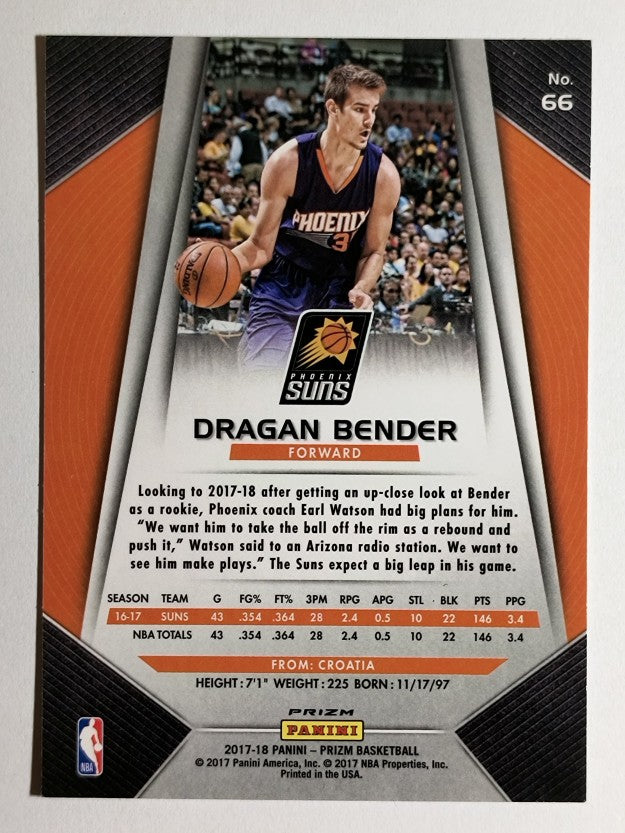 2017-18 Panini Prizm Prizms Hyper #66 Dragan Bender