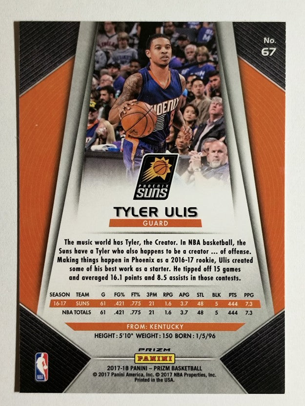 2017-18 Panini Prizm Prizms Hyper #67 Tyler Ulis