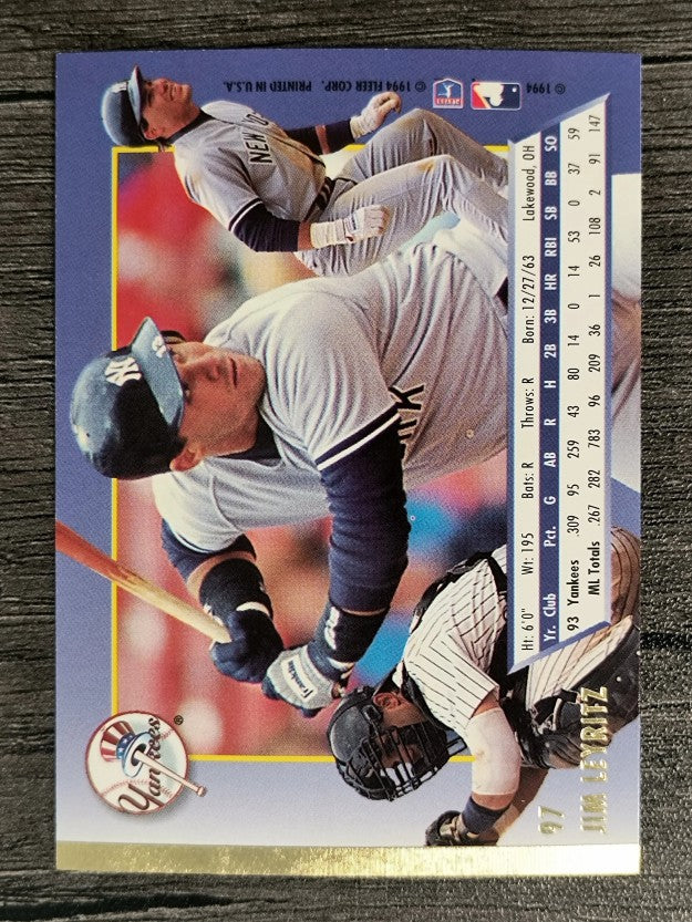 1994 Ultra #97 Jim Leyritz