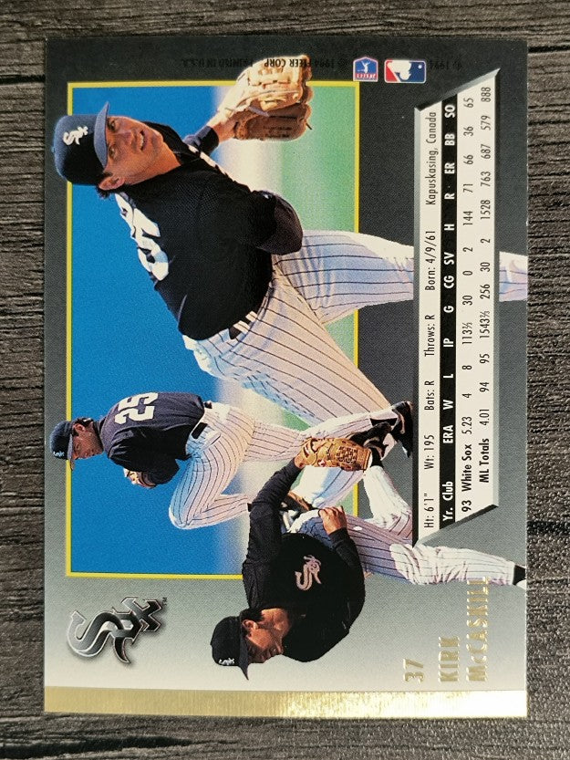 1994 Ultra #37 Kirk McCaskill