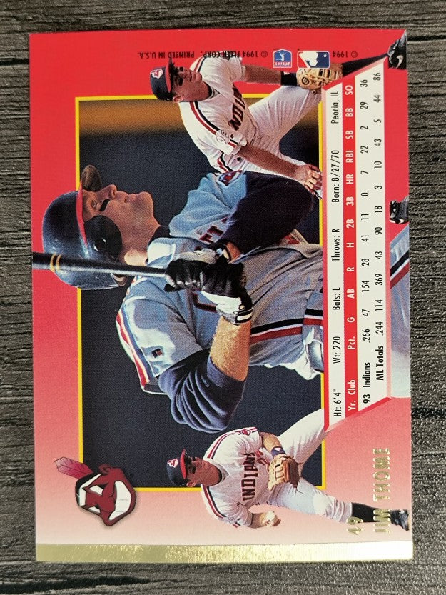 1994 Ultra #49 Jim Thome