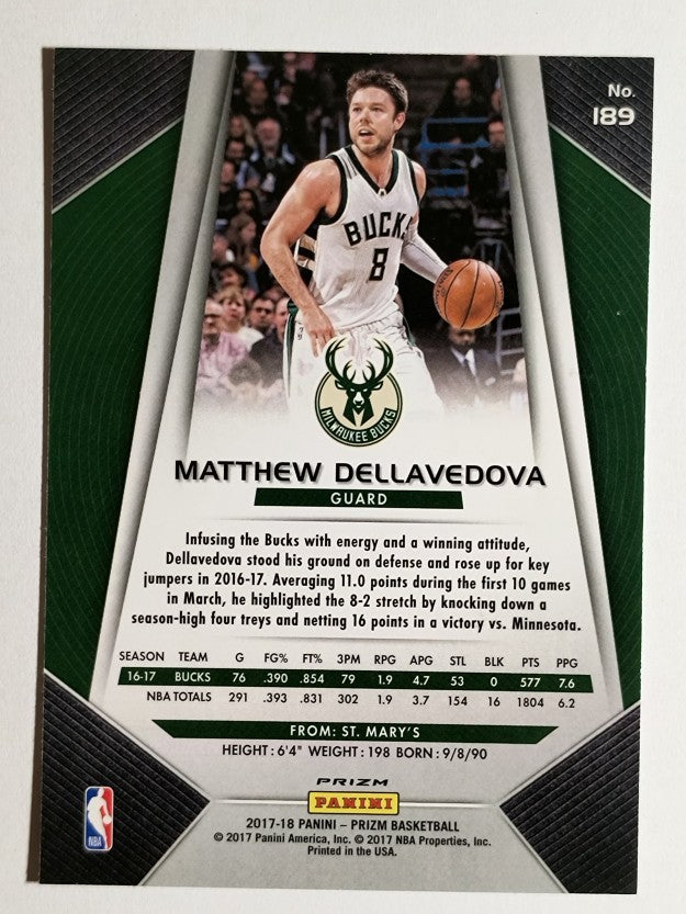 2017-18 Panini Prizm Prizms Hyper #189 Matthew Dellavedova