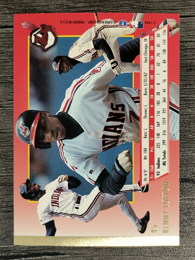 1994 Ultra #45 Kenny Lofton