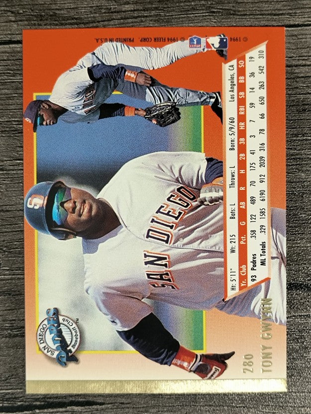 1994 Ultra #280 Tony Gwynn
