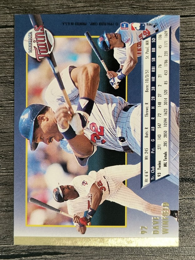 1994 Ultra #92 Dave Winfield