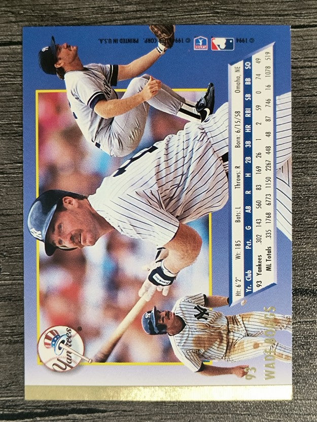 1994 Ultra #93 Wade Boggs