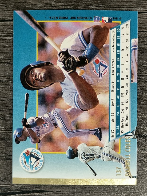 1994 Ultra #137 Darnell Coles