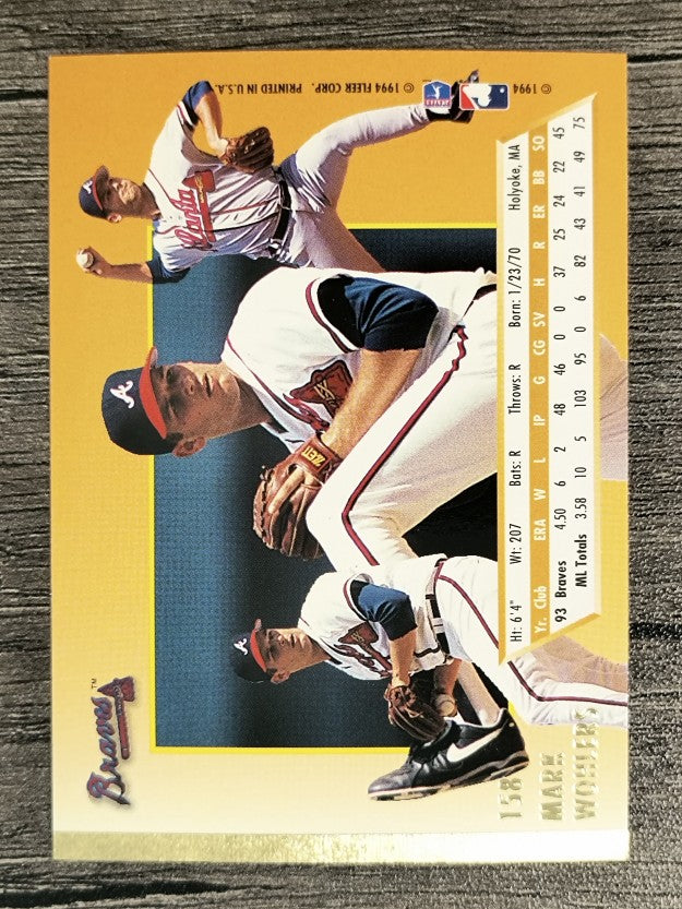 1994 Ultra #158 Mark Wohlers