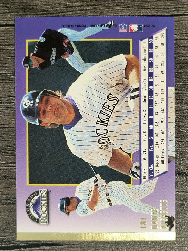 1994 Ultra #181 Dante Bichette