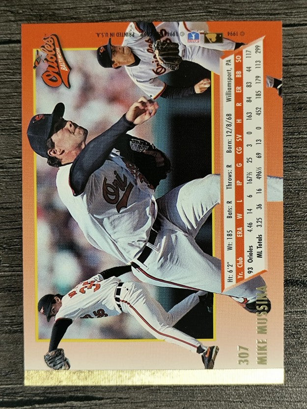 1994 Ultra #307 Mike Mussina