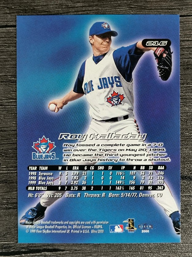 2000 Ultra #216 Roy Halladay