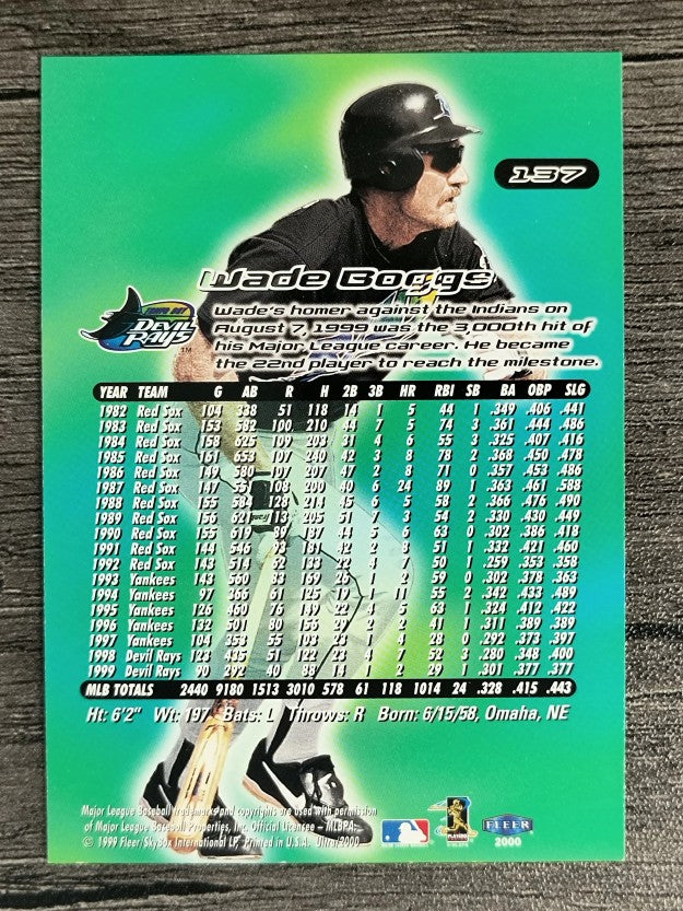 2000 Ultra #137 Wade Boggs