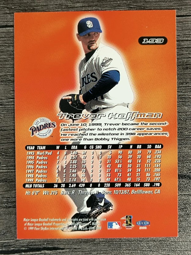 2000 Ultra #193 Trevor Hoffman