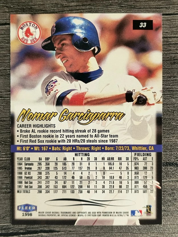 1998 Ultra #33 Nomar Garciaparra