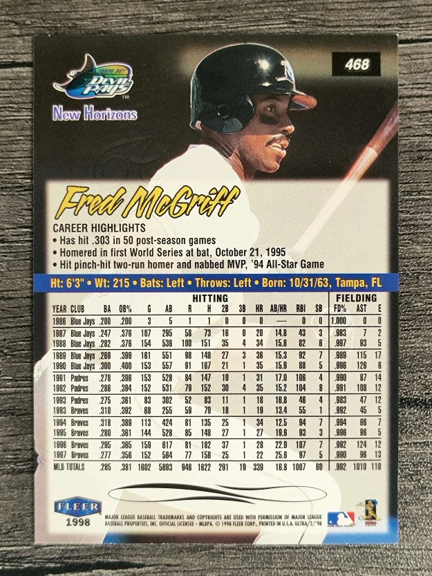 1998 Ultra #468 Fred McGriff