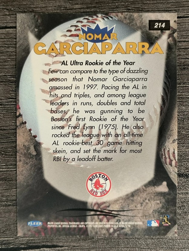 1998 Ultra #214 Nomar Garciaparra SC (EXMT)