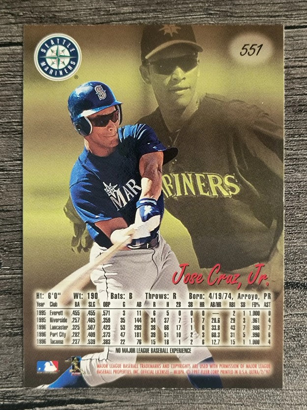 1997 Ultra #551 Jose Cruz Jr. RC