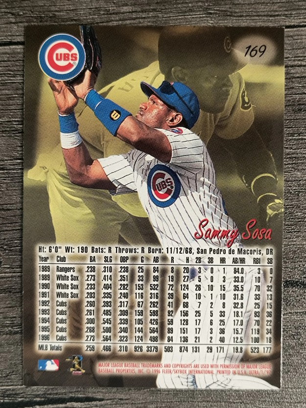 1997 Ultra #169 Sammy Sosa