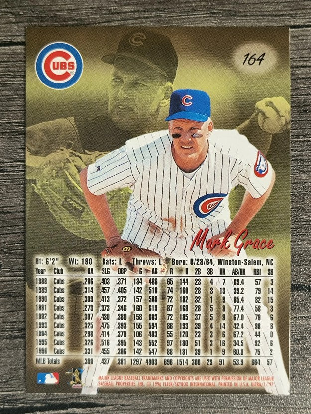 1997 Ultra #164 Mark Grace