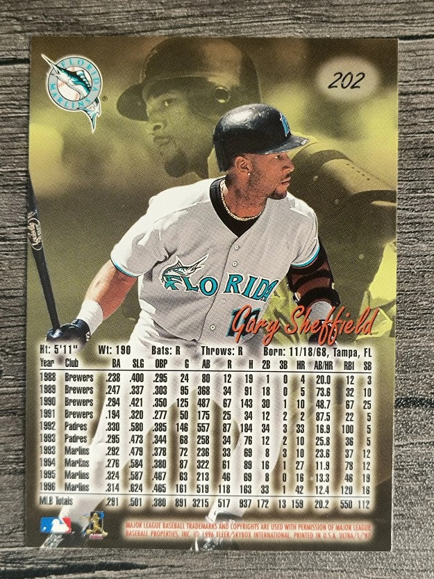 1997 Ultra #202 Gary Sheffield