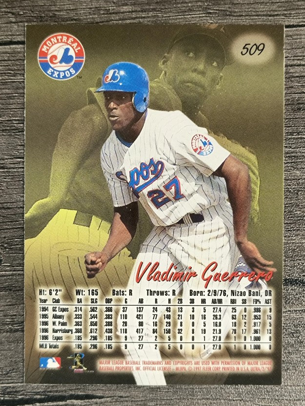 1997 Ultra #509 Vladimir Guerrero
